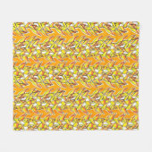 Heliconia Tropical Botanical Bold Floral Pattern Fleece Deken (Voorkant (Horizontaal))