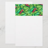 Heliconia tropische floraal briefpapier (Voorkant / Achterkant)