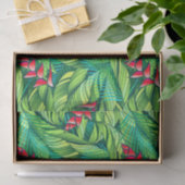 Heliconia tropische floraal tissuepapier (Geschenk)
