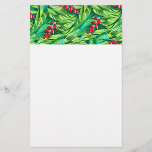 Heliconia tropische florale briefpapier