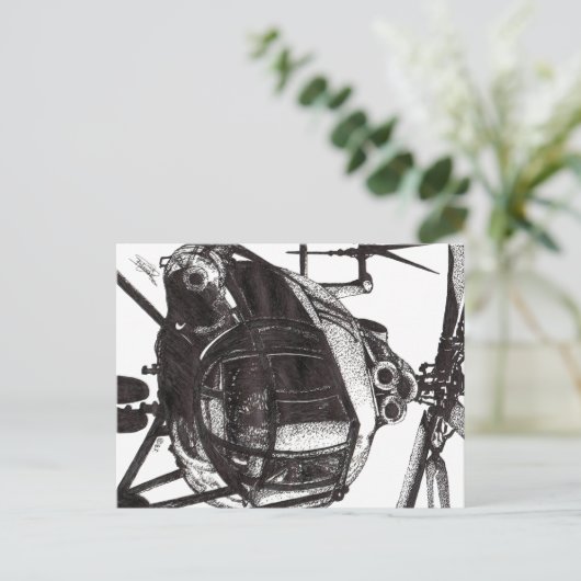 HELICOPTER BRIEFKAART (Staand voorkant)