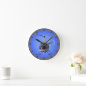 Helicopter Clock Flying Helicopter Wall Clock Gift Ronde Klok (Huis)