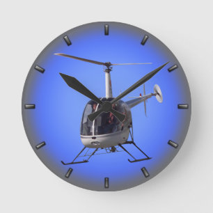 Helicopter Clock Flying Helicopter Wall Clock Gift Ronde Klok