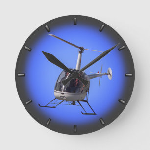Helicopter Clock Flying Helicopter Wall Clock Gift Ronde Klok
