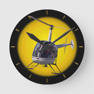 Helicopter Clock Flying Helicopter Wall Clock Gift Ronde Klok