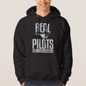 Helicopter Dont Need Runways Pilot Hoodie (Voorkant)