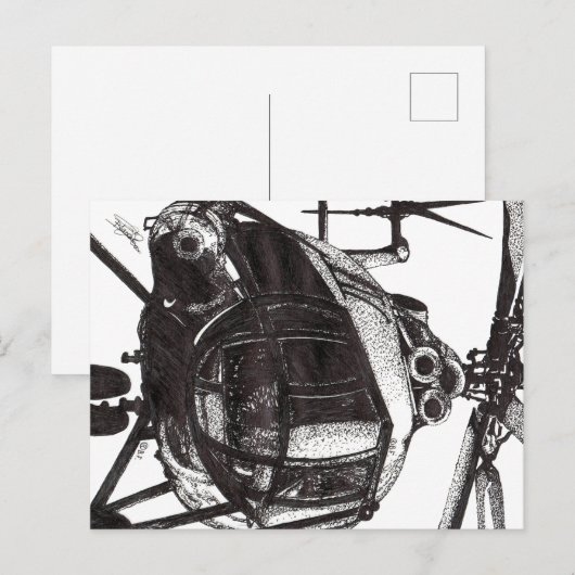 HELICOPTER FEESTDAGENKAART (Voorkant / Achterkant)