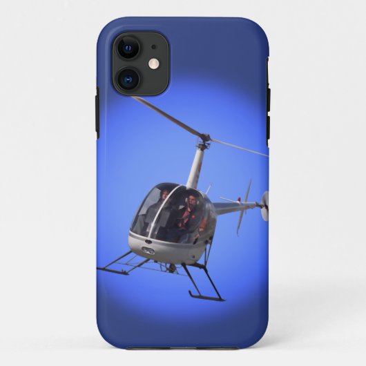 Helicopter iPhone 5 Hoesje Cool Chopper Piloot Hoe (Achterkant)