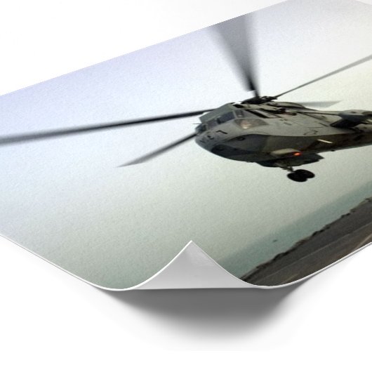 HELICOPTER LANDING POSTER (Hoek)