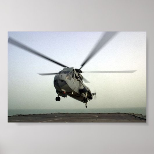 HELICOPTER LANDING POSTER (Voorkant)