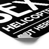 Helicopter Lot Design For Men Women Helicopter Lov Poster (Hoek)