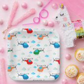 Helicopter  papieren bordje (Feest)