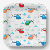 Helicopter  papieren bordje (Voorkant)