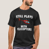 Helicopter Pilot Aviator Airline Pilot T-shirt (Voorkant)