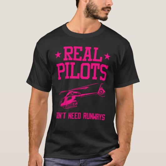 Helicopter Pilot  For Men Women Cool Pilot Aviator T-shirt (Voorkant)