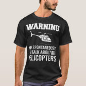 Helicopter Rc Remote Control Pilot T-shirt (Voorkant)