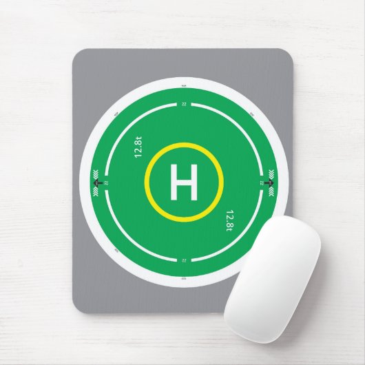 HeliDECK groen Muismat (Met muis)