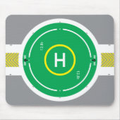 HeliDECK groene Muismat (Voorkant)