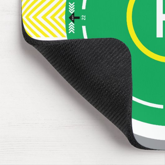 HeliDECK groene Muismat 2 (Hoek)