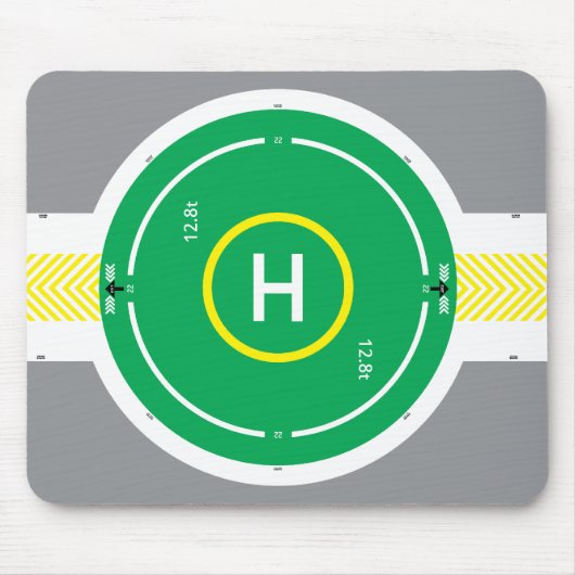 HeliDECK groene Muismat 2 (Voorkant)