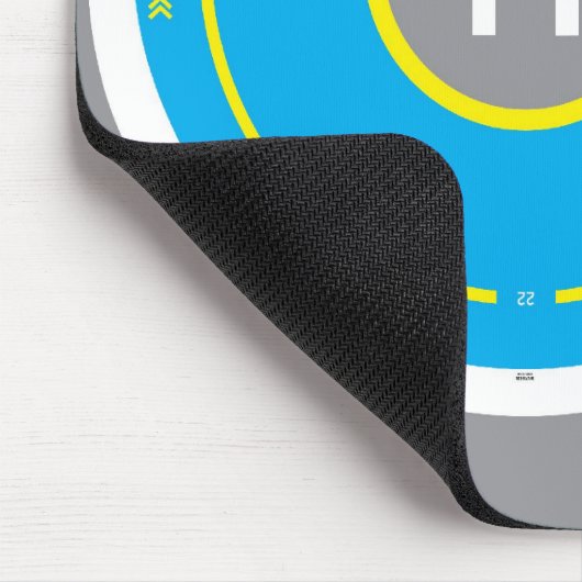 HeliDECK Muismat blauw (Hoek)