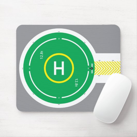 HeliDECK Muismat Groen één weg (Met muis)