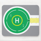 HeliDECK Muismat Groen één weg (Voorkant)