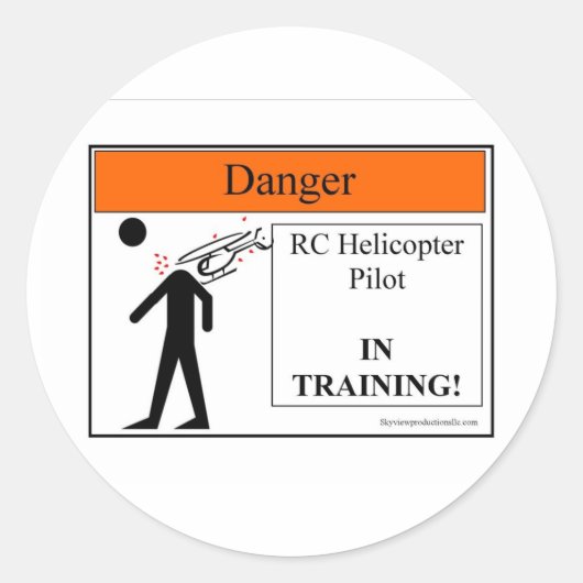 HeliIntraining JPG Ronde Sticker (Voorkant)