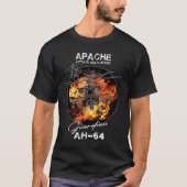 Helikopter AH-64 Apache Gift Veterans T-shirt (Voorkant)