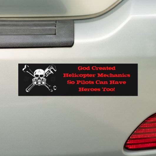 Helikopter air Bumpersticker (Op auto)