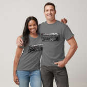 Helikopter Ben's toetsenbord T-shirt (Unisex)