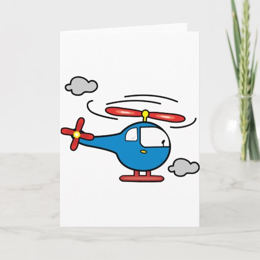 Helikopter Blue en Red Kaart (Voorkant)