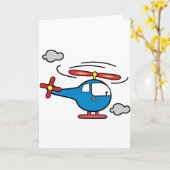 Helikopter Blue en Red Kaart (Gele Bloem)