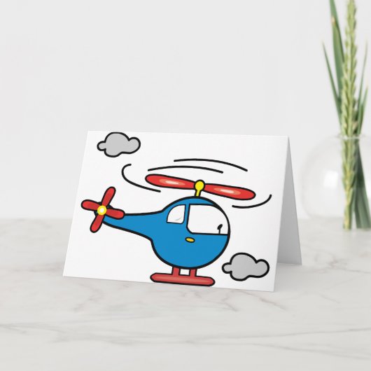 Helikopter Blue en Red Kaart (Voorkant)