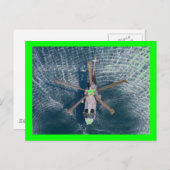 helikopter boven water briefkaart (Voorkant / Achterkant)
