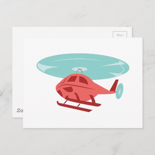 Helikopter Briefkaart (Voorkant / Achterkant)