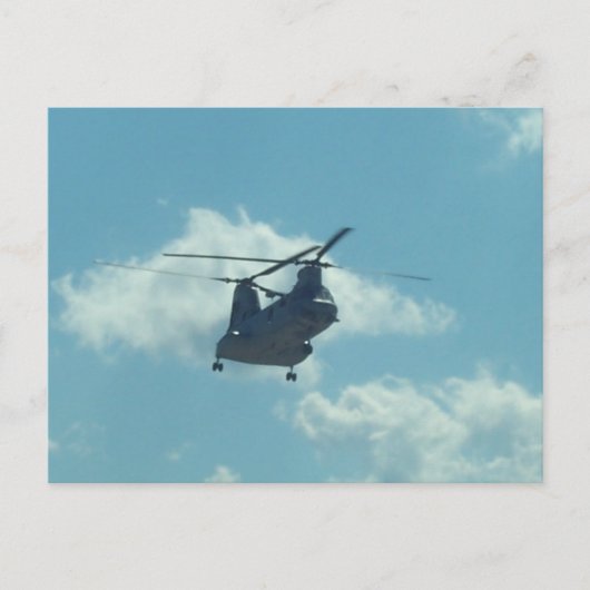 Helikopter Briefkaart (Voorkant)