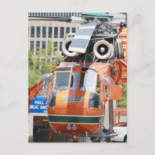 helikopter briefkaart (Voorkant)