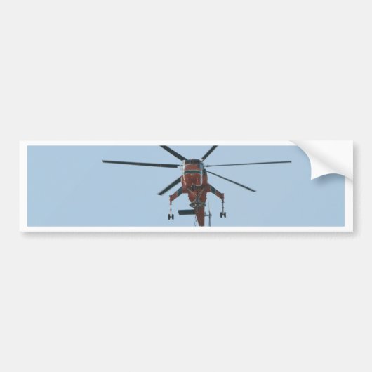 helikopter bumpersticker (Voorkant)