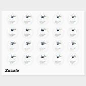 Helikopter - Cadeauetiket Ronde Sticker (Vel)