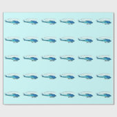 Helikopter Cadeaupapier (Vlak)