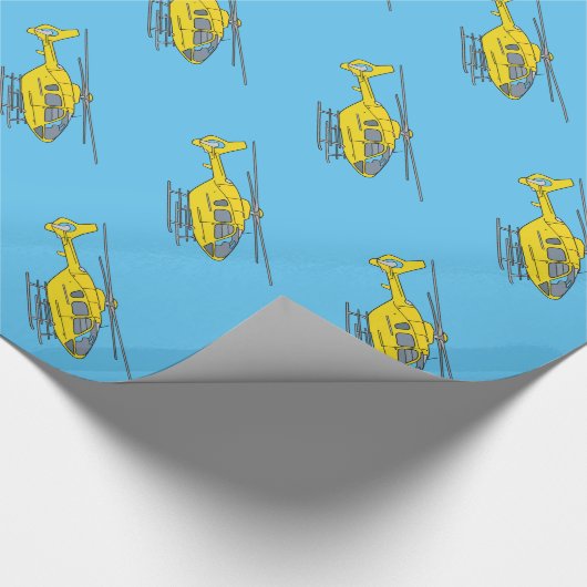 Helikopter Cadeaupapier (Hoek)