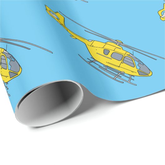 Helikopter Cadeaupapier (Rol Hoek)