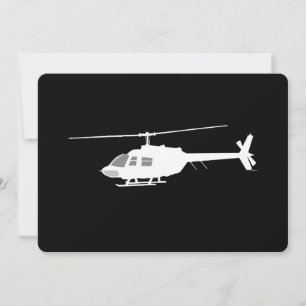 Helikopter Chopper Silhouette Flying Black