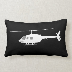 Helikopter Chopper Silhouette Flying Black Kussen