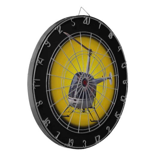 Helikopter Dart Board Cool Helikopter Dart Board Dartbord (Voorkant Links)