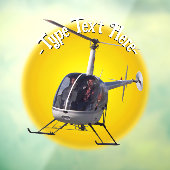 Helikopter Decale aangepaste helikoptervlucht Deca Raamsticker (Vel 3)