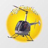 Helikopter Decale aangepaste helikoptervlucht Deca Raamsticker (Vel)