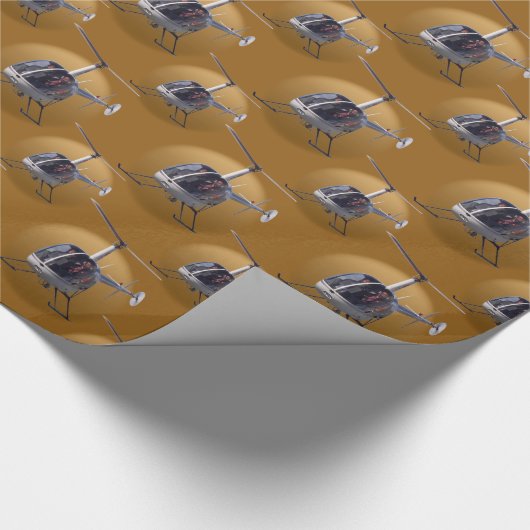 Helikopter die papier voor het oppakken van katoen (Hoek)