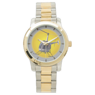 Helikopter die vliegende helikopter vliegt horloge